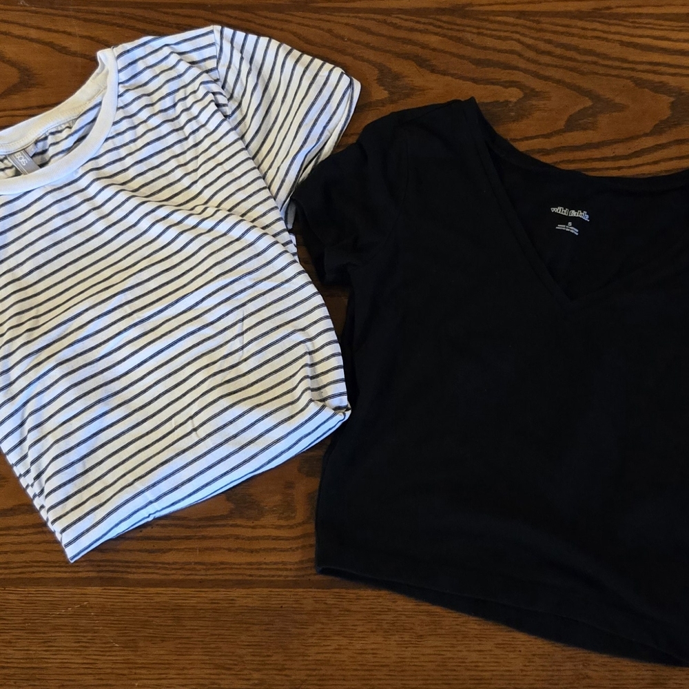 Striped and Black T-Shirt Bundle